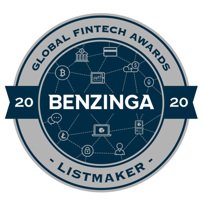 2020 Benzinga Global Fintech Awards - Listmaker Badge (Blue)