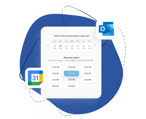 calendar to book a meeting