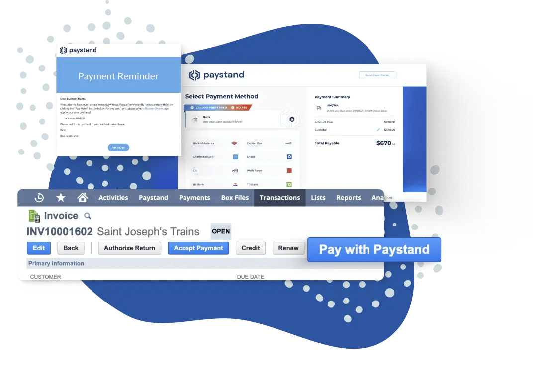 Generic netsuite paystand