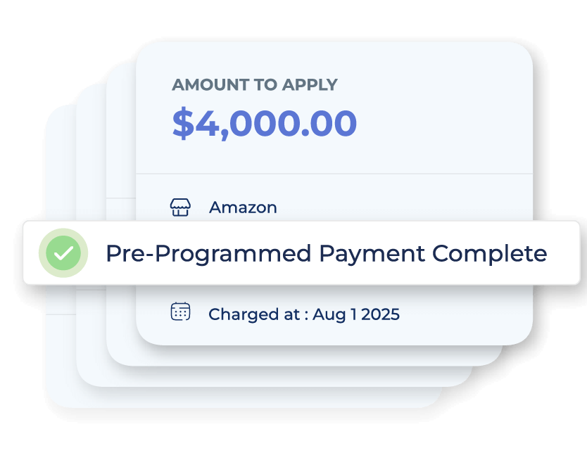 amount to apply automated payments